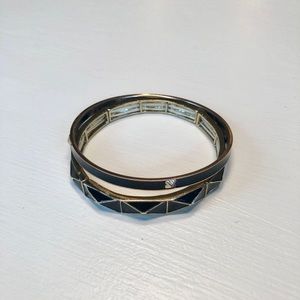 Black and gold bracelets